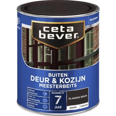 Afbeelding van Ceta Bever Dekkend Meesterbeits 812 Klassiek Bruin Zijdeglans Blanke lak &amp; Beits