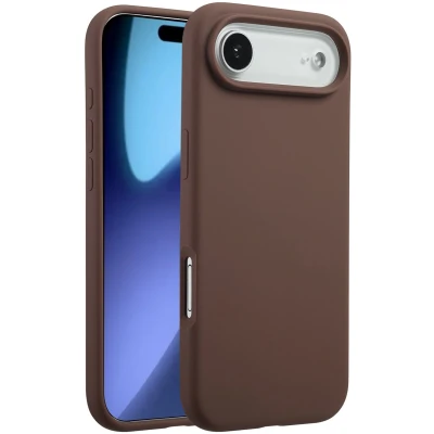 Afbeelding van Accezz Liquid Silicone Backcover met MagSafe voor de Apple iPhone 17 Air New Tea Brown