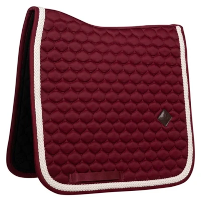 Afbeelding van Kentucky Horsewear Zadeldekje Plaited Dressuur Bordeaux Full