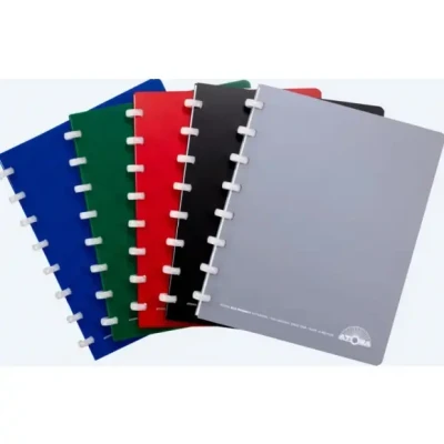 Afbeelding van Atoma Eco schrift, ft A5, 144 bladzijden, geruit 5 mm, geassorteerde kleuren