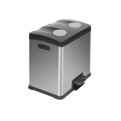 Afbeelding van Eko Rejoice pedaalemmer 2 x 12 liter mat RVS