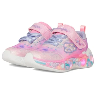 Image de Skechers Fille Eternal Heart Lights Basket, Pink, 24 EU