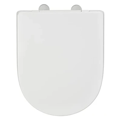 Afbeelding van wenko Exclusieve wc bril nr. 3 met automatische sluiting, compatibel Villeroy &amp; Boch O.novo en gangbare keramiek, van duroplast, antibacterieel, mat wit, 36,5 x 45 cm
