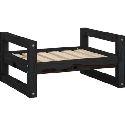 Afbeelding van Hondenmand 55,5X45,5X28 Cm Massief Grenenhout Zwart