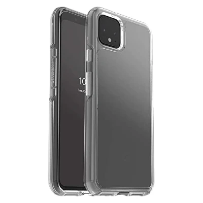 Afbeelding van OtterBox Symmetry Clear beschermhoes voor Pixel 4 XL, schokbestendig, valbescherming, dunne bescherming, ondersteunt 3 x meer vallen dan militaire standaard, transparant