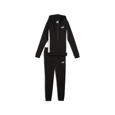 Afbeelding van Puma Hooded SUIT Trainingspak, Dames, Maat: Medium, Black