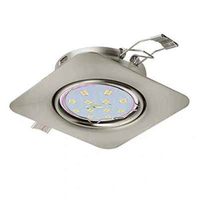 Afbeelding van EGLO Peneto Inbouwspotje LED 87X87mm. Nikkel Mat Richtbaar