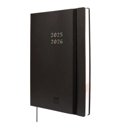 Afbeelding van Finocam Agenda Mara 18 maanden, 2025 2026, week op 2 pagina&#039;s, verticale presentatie, juli december 2026 (18 maanden), zwart internationaal