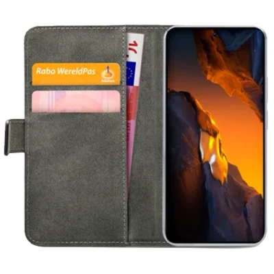 Afbeelding van Mobilize PU leer Book Case Zwart Poco F5