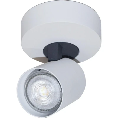 Afbeelding van Artdelight Plafondlamp Vivaro 1L Rond Wit / Antraciet LED 4,9W 2200K 2700K IP20 Dim To Warm