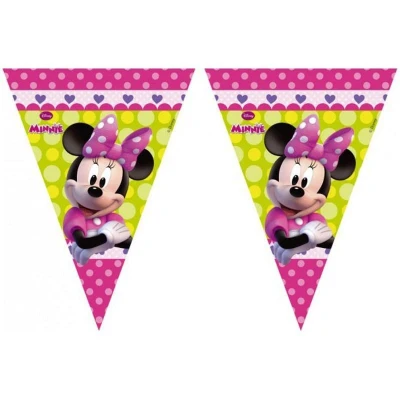 Image de Ligne de drapeau Minnie Souris Lime rose