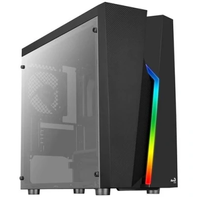 Image de Boitier Mini Tour Micro ATX AeroCool Bolt RGB avec panneau vitré (Noir)