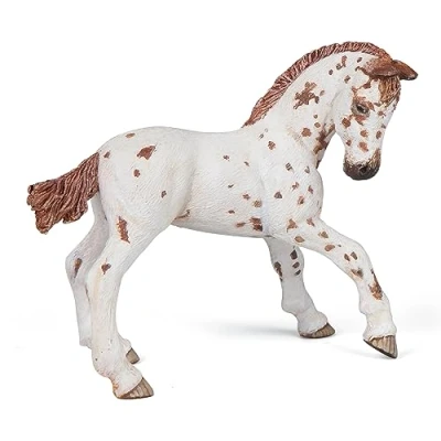 Afbeelding van Papo Handgeschilderde Figuurtjes Paarden veulens en pony&#039;s Bruine Appeloosa veulen 51510 Verzamelbaar voor kinderen Geschikt jongens meisjes Vanaf 3 jaar