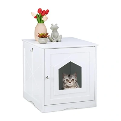 Afbeelding van Relaxdays Kattenkast (Kattenbak gesloten), Kattenbak