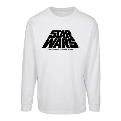 Afbeelding van Merchcode STAR WARS Photo Collage Longsleeve Tshirt print, Heren, Maat: Medium, White