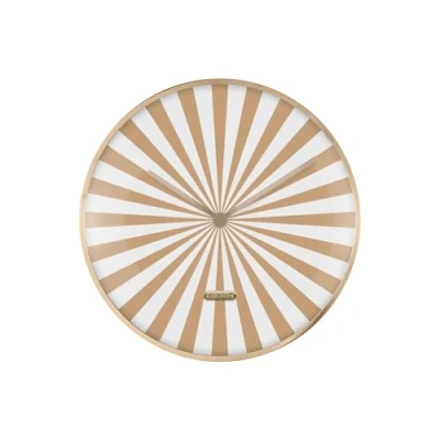 Afbeelding van Karlsson Wandklok Candy Swirl Dome Bruin Ø40cm Modern