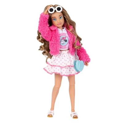 Afbeelding van Disney ily 4EVER Minnie Dolls 29,2 cm hoog met 13 gewrichtspunten, twee complete outfits om te combineren en een glinsterende Mickey ring voor jou