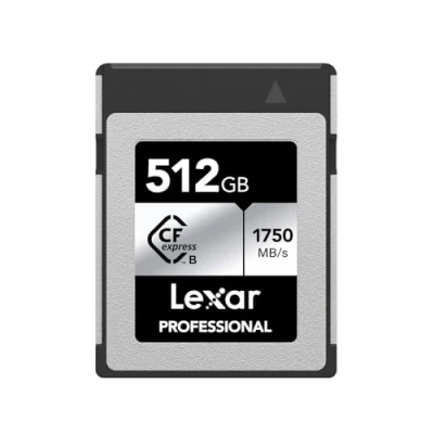 Afbeelding van Lexar Professional SILVER Series CFexpress kaart 512 GB, CFe type B tot 1750 MB/s lezen, PCIe Gen3x2 goedgekeurd, CF geheugenkaart compatibel met DSLR (LCXEXSL512G RNENG)