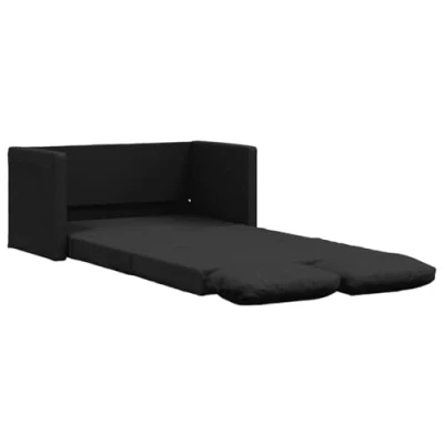 Afbeelding van Slaapbank vloermodel 2 in 1 112x174x55 cm stof zwart