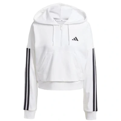 Afbeelding van adidas ESSENTIALS 3 STRIPES FRENCH TERRY QUARTER Zip Hoody Dames sweatshirt met capuchon (1 stuk)