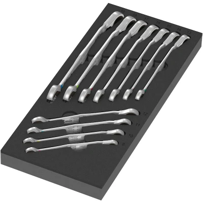 Afbeelding van Wera 05150123001 9733 Steek ringsleutelratelset Sleutelbreedte (metrisch) (alleen voor ADT) 8 19 mm