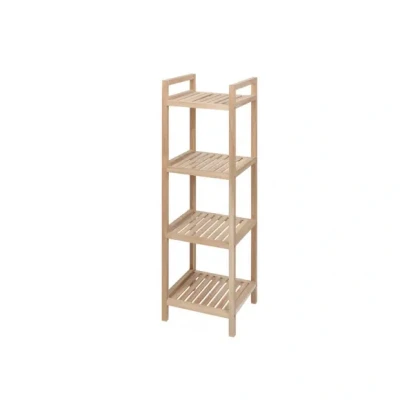 Afbeelding van Handdoek rek Acina hout 4 etage / badkamer rekje