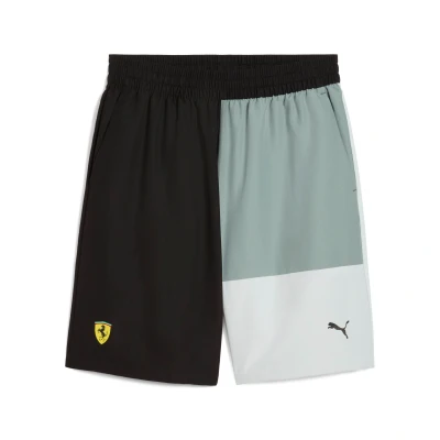 Afbeelding van Puma Scuderia Ferrari RACE Lifestyle Shorts, Heren, Maat: Small, Green moon