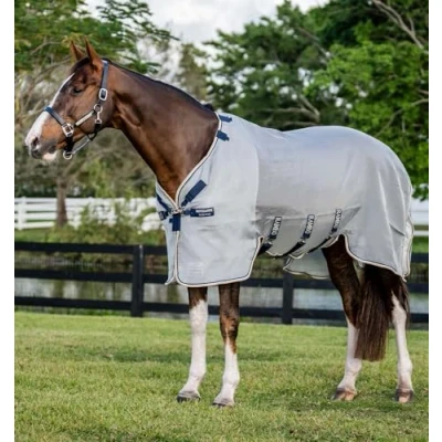 Image de Rambo by Horseware Protecteur Argent/Marine/Blanc/BeigeVendu par Agradi