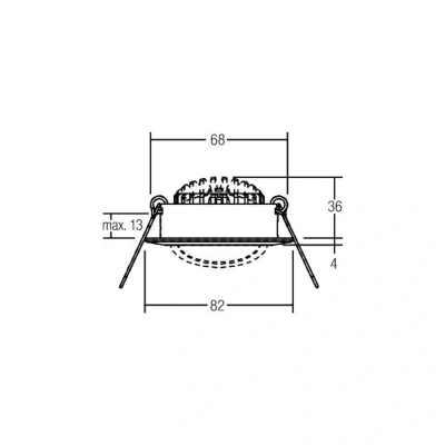 Afbeelding van BRUMBERG BB03 inbouw RC driver hoekig structuurwit