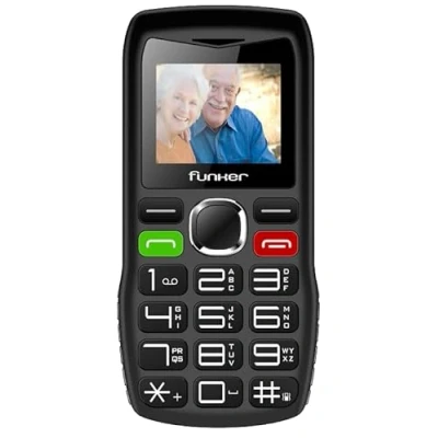 Afbeelding van Funker C120 Classic Mobiele telefoon voor senioren met SOS knop Grote toetsen en hoog volume USB C 1000 mAh batterij Groot scherm van 1,8 inch Eenvoudig te bedienen