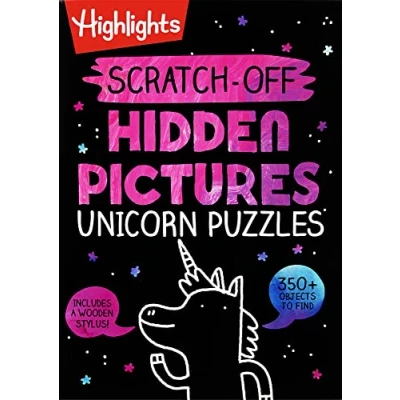 Afbeelding van Scratch Off Hidden Pictures Unicorn Puzzles