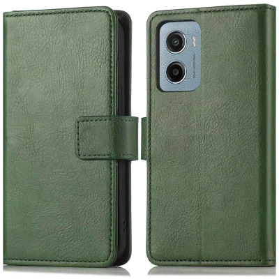 Afbeelding van imoshion Luxe Bookcase voor de Motorola Moto G05/E15 Groen