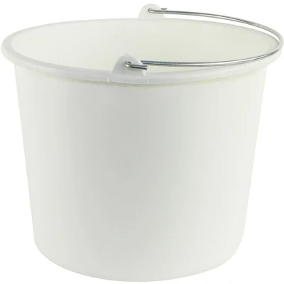 Afbeelding van Betra Gekleurde Emmer / Bouwemmer 12ltr Wit Materialen