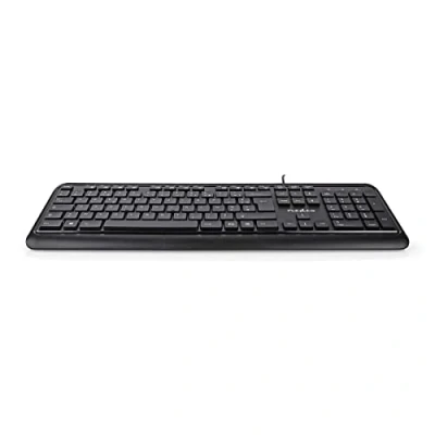 Afbeelding van Bedraad Toetsenbord USB Gevoed Multimedia AZERTY Frans Ja Nedis