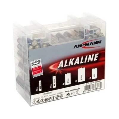 Image de Lots de piles 14 x lr03, 12 lr6, 4 lr14, lr20 et 1 pile carrée 9v ansmann