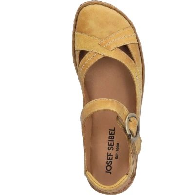 Afbeelding van Josef Seibel Rosalie Sandalen, Dames, Maat: 40, Amber Leer