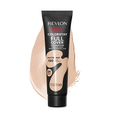 Image de Revlon ColorStay Full Cover, Fond de Teint Couvrant Imperfections, Maquillage Teint, Couvrance optimale et fini mat, Résite à Toutes Épreuves, Effet Seconde Peau, N150 Buff 30ml