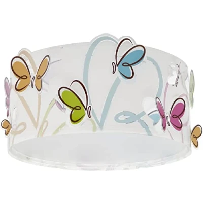 Afbeelding van Dalber Plafondlamp voor kinderen, vlinders, kroonluchter slaapkamer; plafondlamp, 62146, E27
