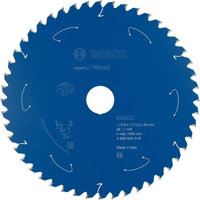 Image de Bosch Lame pour Scies Circulaires ACCU Expert for Wood 216x30x1.7/1.2x48T