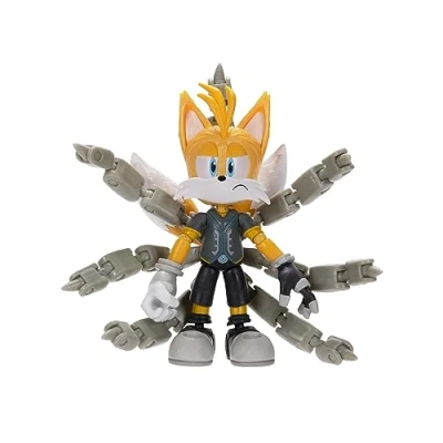 Afbeelding van Sonic Prime Tails Nine actiefiguur, 12,7 cm, perfect voor elke fan. Verzamel de hele groep met Sonic, Mr. Dr. Eggman en Thorn Rose ook verkrijgbaar