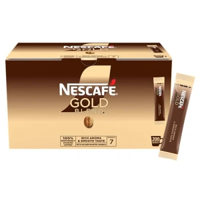 Afbeelding van Nescafe Gold Blend Instant Coffee granulaatstick zak Ref 5219616 [Pack 200]