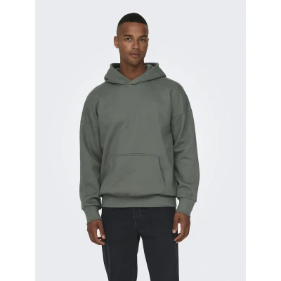 Afbeelding van Only &amp; Sons LIFE RLX Hoodie, Heren, Maat: XL, Castor gray