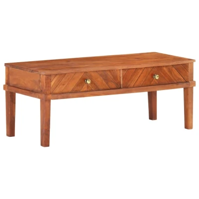 Afbeelding van Tv meubel 110x40x41 cm massief acaciahout