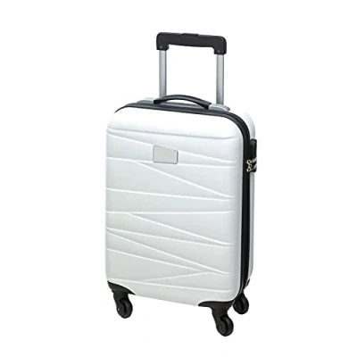 Afbeelding van Concorde Handbagage/cabine reis trolley koffer met zwenkwielen 55 x 35 20 cm wit