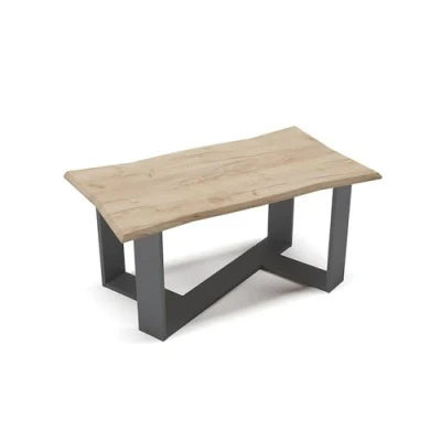 Afbeelding van Vicco Salontafel &quot;Arne&quot;, gouden sterkte eiken/antraciet, 90 x 50 cm