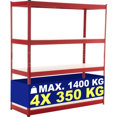 Afbeelding van CLP Stelling 160x60x180 cm rood