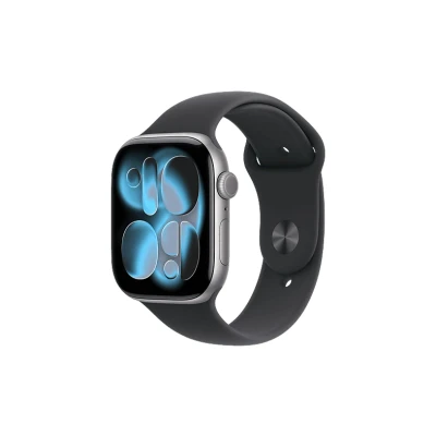 Afbeelding van Apple Watch Series 11 gps + Cellular 42mm Space Grey Aluminium Case With Black Sport Band S/m