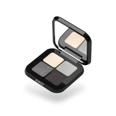 Image de KIKO Milano Bright Quartet Eyeshadow Palette 04 Avec 4 Ombres À Paupières Cuites Pour Utilisation Sèche Et Humide