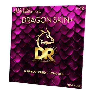 Afbeelding van DR DEQ 9 Dragon Skin+ Electric Guitar Strings 09 42 Elektrische gitaarsnaren