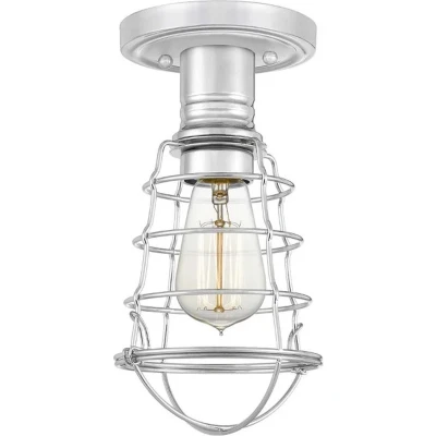 Afbeelding van Quoizel LED Plafondlamp Mixon 1X E27 Max 60W Dimbaar Polished Chrome